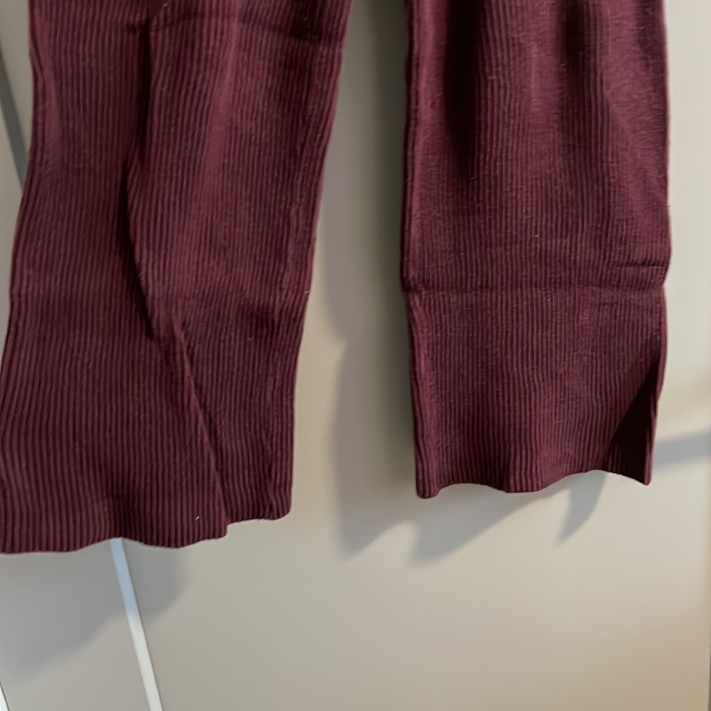 Purple Ribbed Pants - Picture 4 of 4